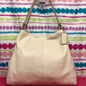 COACH PEBBLED LEATHER PHOEBE SHOULDER BAG